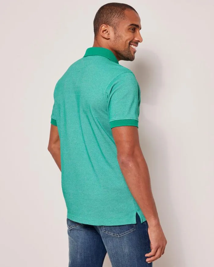 Cotton Traders Tops and TShirts Luxury Textured Polo Shirt 8211 Men