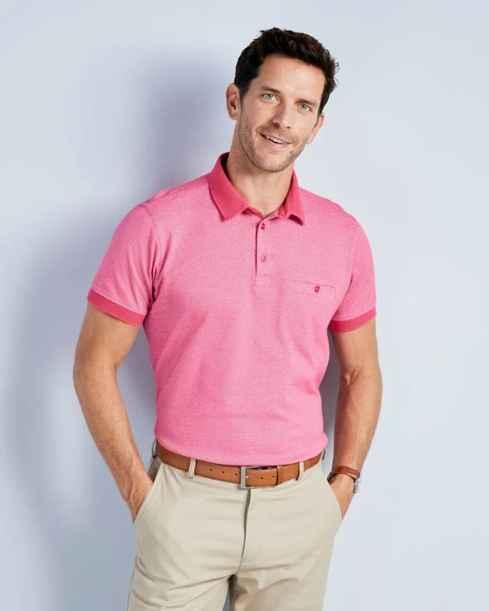 Cotton Traders Tops and TShirts Luxury Textured Polo Shirt 8211 Men