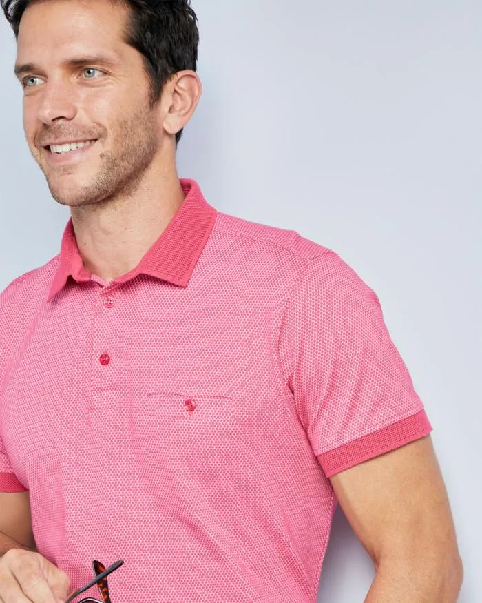 Cotton Traders Tops and TShirts Luxury Textured Polo Shirt 8211 Men