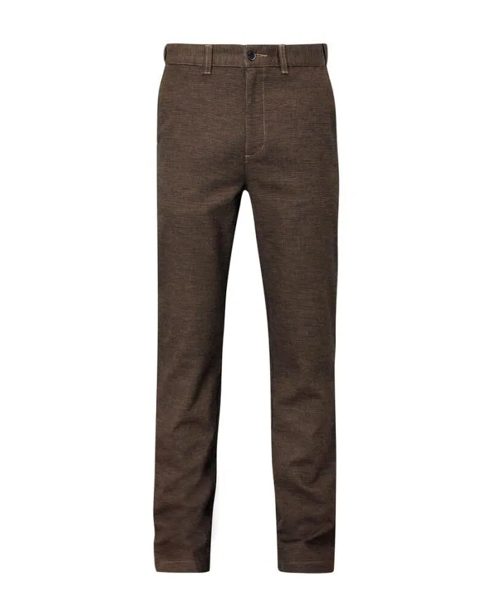 Cotton Traders Trousers Check Stretch Chino Trousers 8211 Men