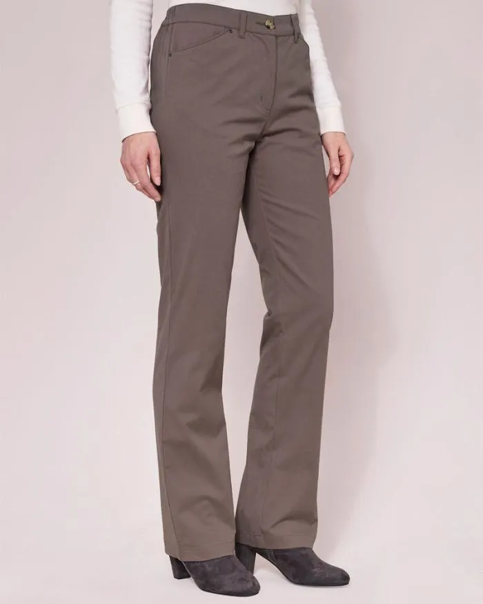 Cotton Traders Trousers Classic StraightLeg Chino Trousers 8211 Women