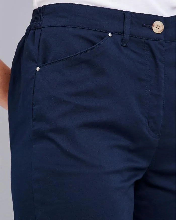 Cotton Traders Trousers Classic StraightLeg Chino Trousers 8211 Women