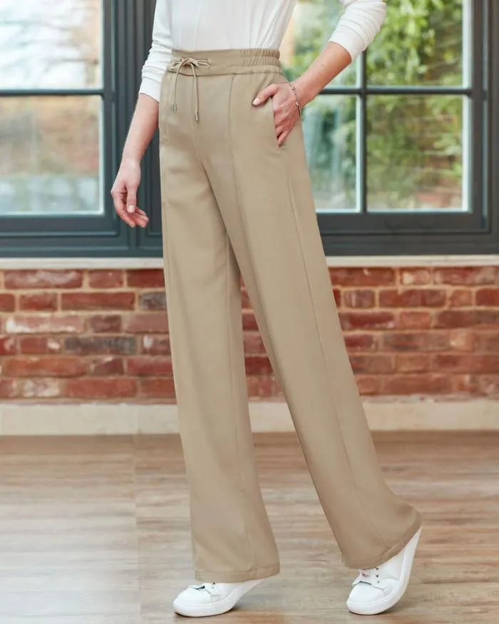 Cotton Traders Trousers Forever Flattering Wide Leg Trousers 8211 Women