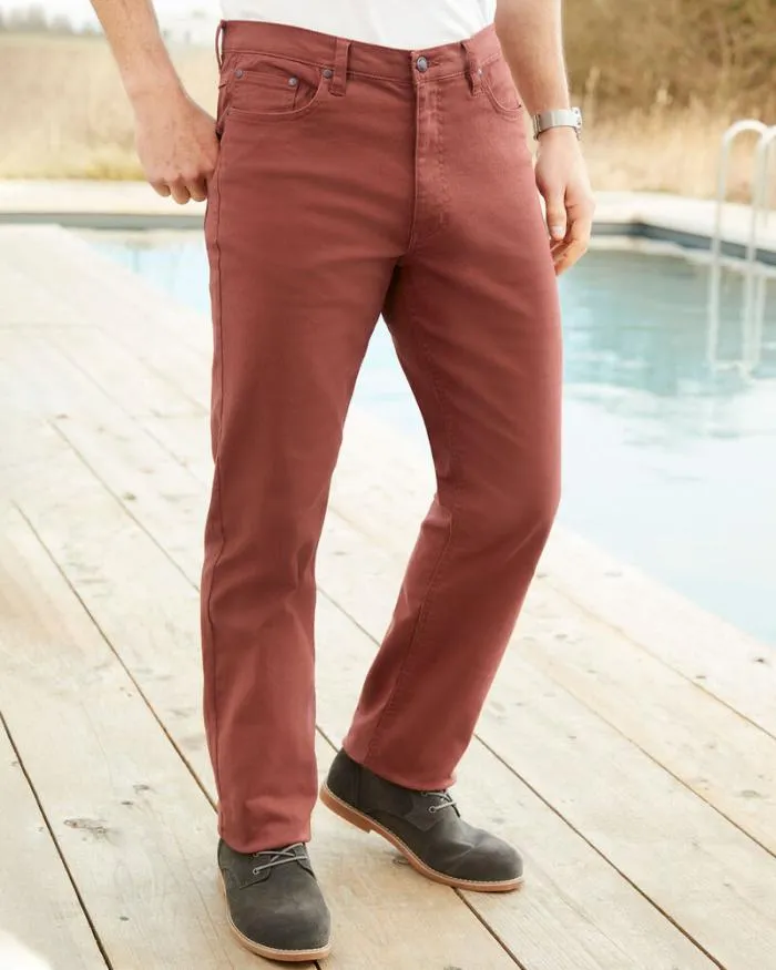 Cotton Traders Trousers S Coloured Stretch Jeans 8211 MenUnisex