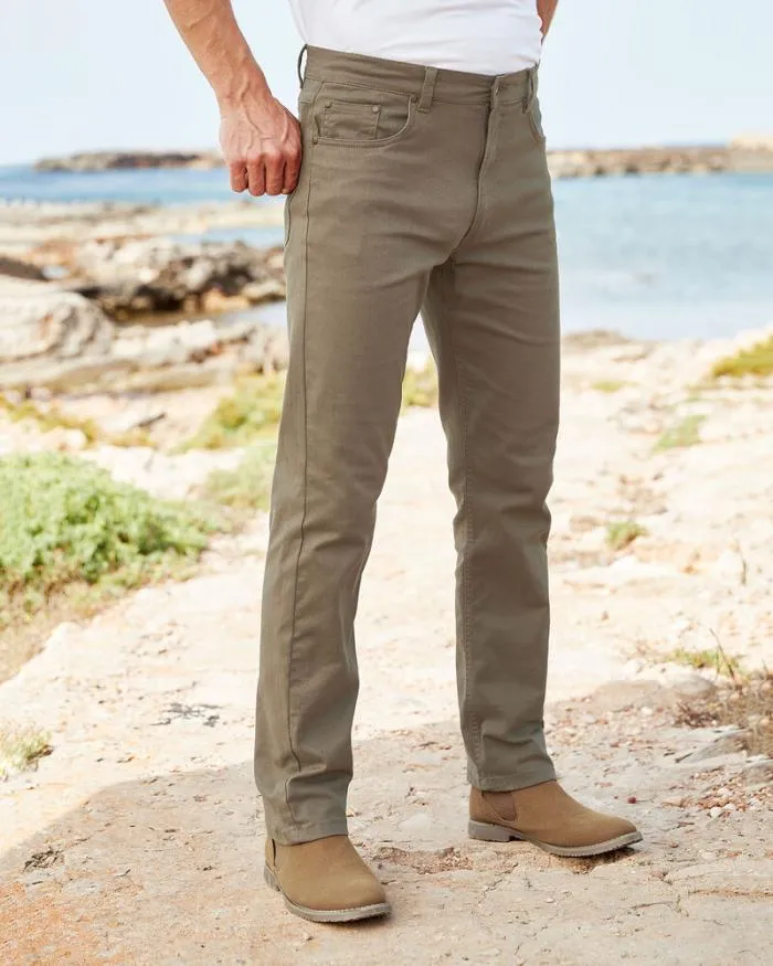 Cotton Traders Trousers S Coloured Stretch Jeans 8211 MenUnisex