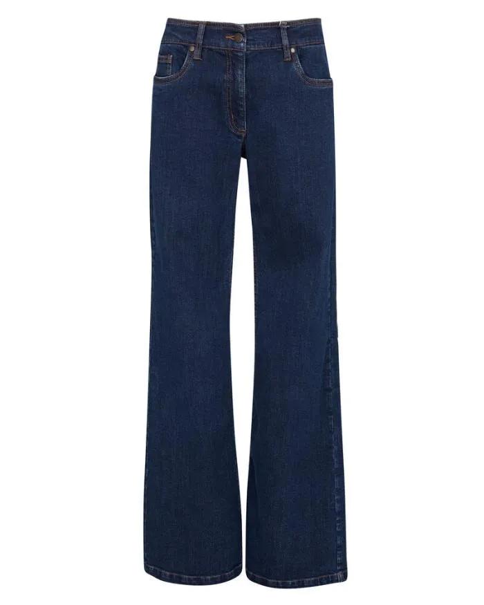 Cotton Traders Trousers WideLeg Stretch Jeans 8211 Women