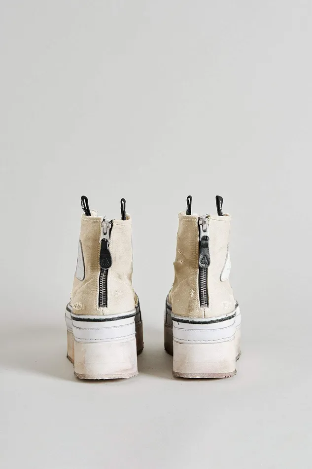 Courtney Platform High Top Sneaker 8211 Ecru Sneakers R13 Women