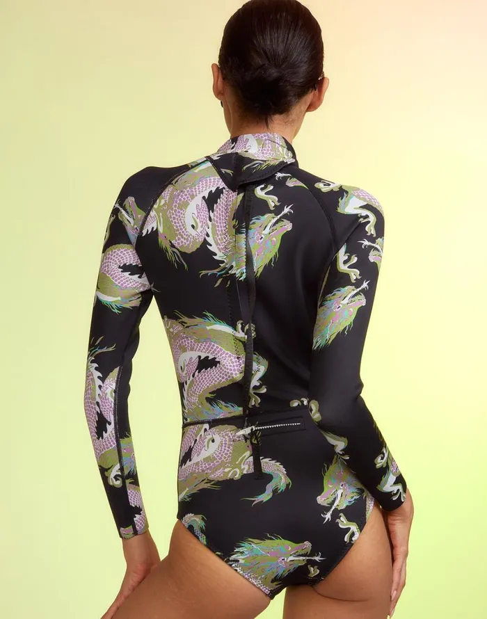 Cynthia Rowley Dragon Wetsuit Women Surf and Swim Cynthia Rowley Dragon Wetsuit Women Surf and Swim
