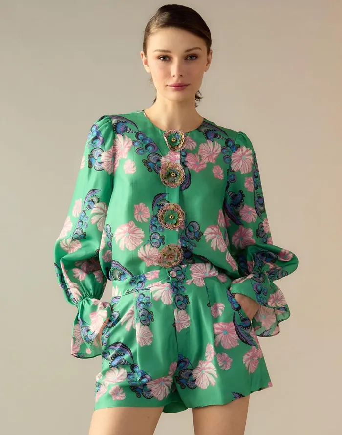 Cynthia Rowley Eden Silk Blouse Women Tops Cynthia Rowley Eden Silk Blouse Women Tops