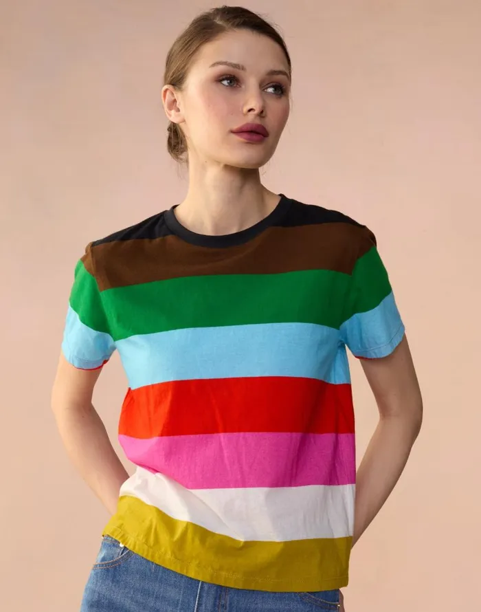 Cynthia Rowley Striped Tee Women Tops