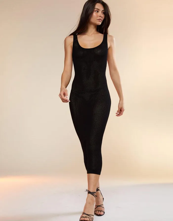 Cynthia Rowley Zia Crochet Knit Dress Women Surf and Swim