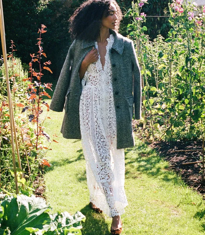 DEN Coats and Jackets Women Bonnaire Coat Herringbone