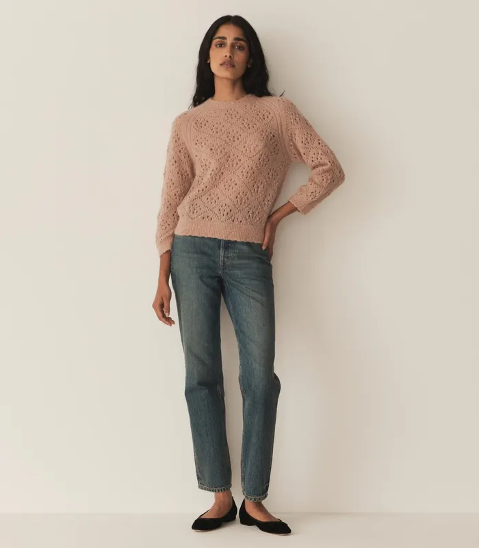 DEN Knitwear Women Emiliana Sweater Clay
