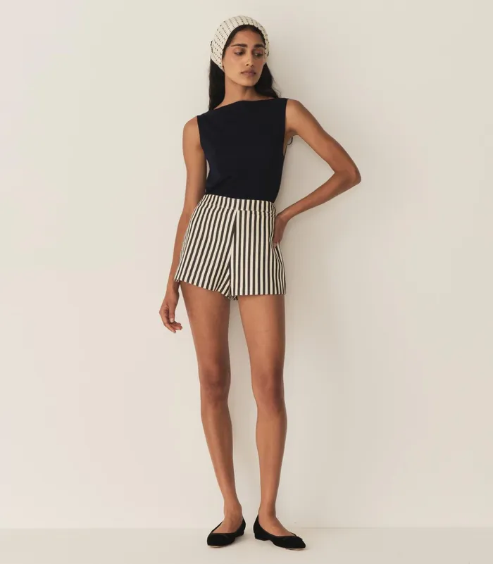 DEN Pants and Shorts Women Thora Short Lisbon Stripe