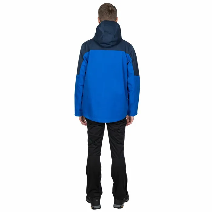 Danson DLX Waterproof Jacket Blue Men Trespass Waterproof Jackets