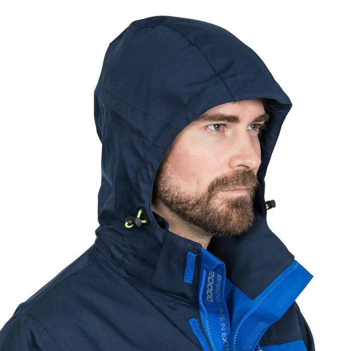 Danson DLX Waterproof Jacket Blue Men Trespass Waterproof Jackets