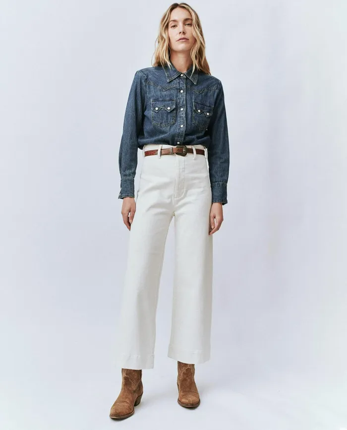 Denim Women The Great The Seafair Jean Vintage Stone
