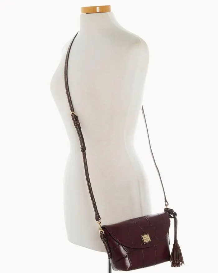 Denison Crossbody Saddle Bag Bordeaux Women Dooney and Bourke Crossbodies Denison Crossbody Saddle Bag Bordeaux Women Dooney and Bourke Crossbodies
