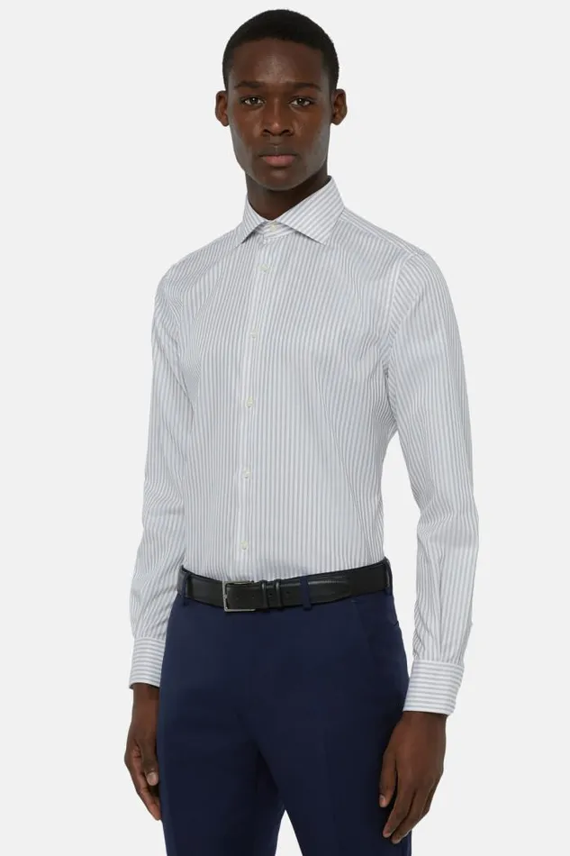 Dress Shirts Men Boggi Milano Regular Fit Dark Brown Striped Cotton Dobby Shirt Brown Dress Shirts Men Boggi Milano Regular Fit Dark Brown Striped Cotton Dobby Shirt Brown