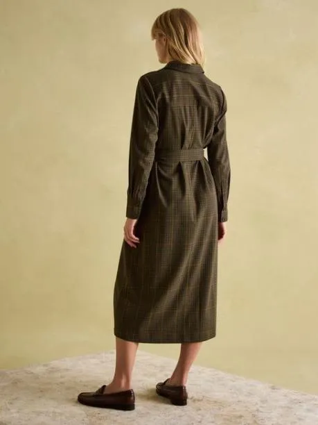 Dresses Women Joules Check Midi Shirt Dress
