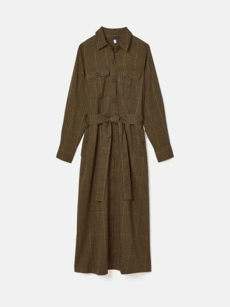 Dresses Women Joules Check Midi Shirt Dress
