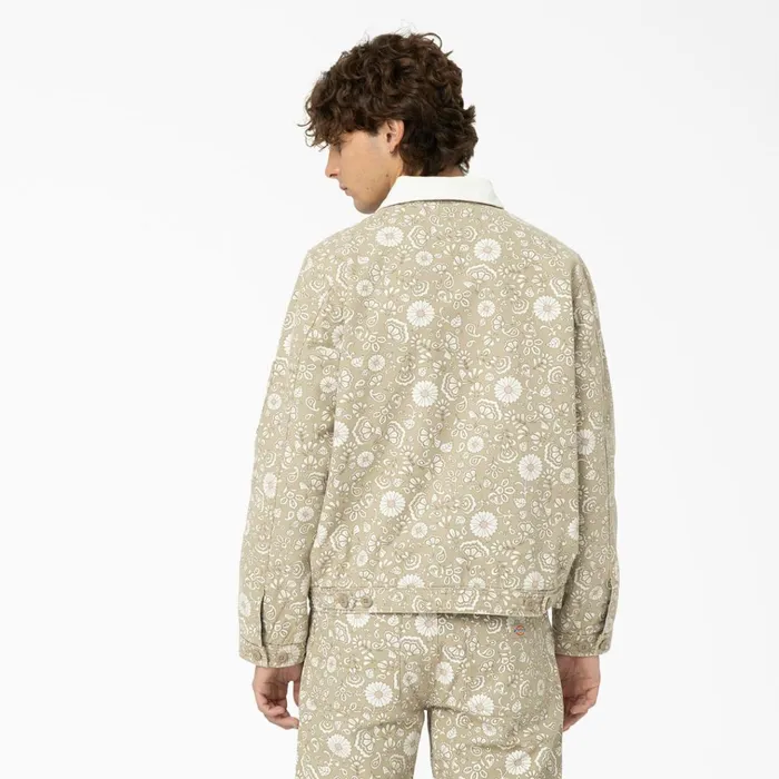 Ellis Floral Print Duck Canvas Jacket Light Floral Light Floral fcg Men Dickies Coats and Jackets Ellis Floral Print Duck Canvas Jacket Light Floral Light Floral fcg Men Dickies Coats and Jackets