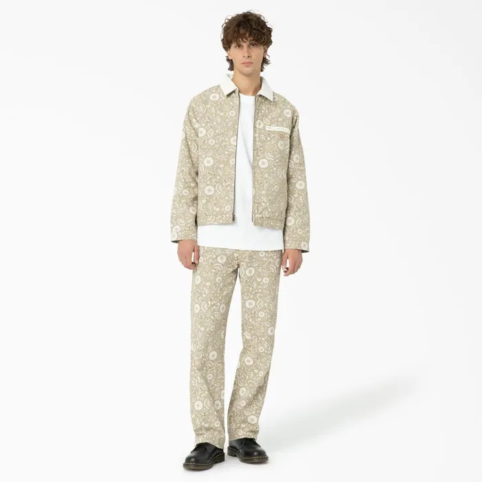 Ellis Floral Print Duck Canvas Jacket Light Floral Light Floral fcg Men Dickies Coats and Jackets Ellis Floral Print Duck Canvas Jacket Light Floral Light Floral fcg Men Dickies Coats and Jackets