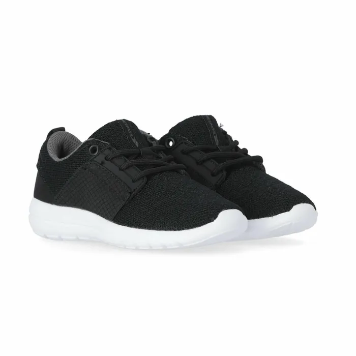 Elwood Lightweight Trainers Black Kids Trespass Trainers