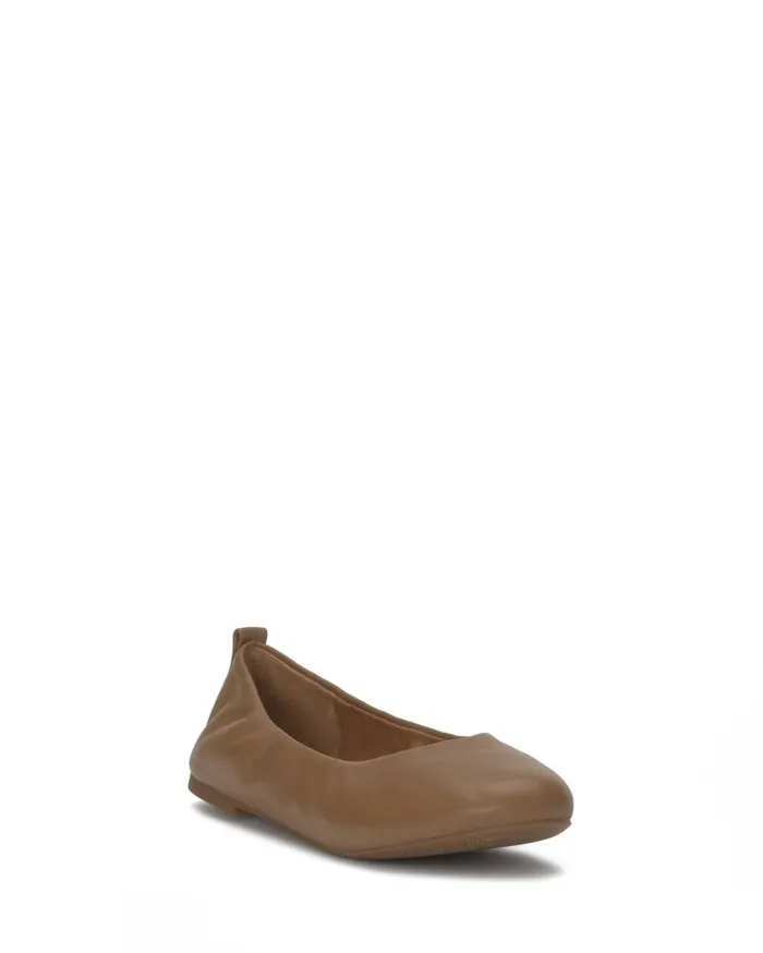 Emmie Lou Ballet Flat Light Brown Women Lucky Brand Shoes
