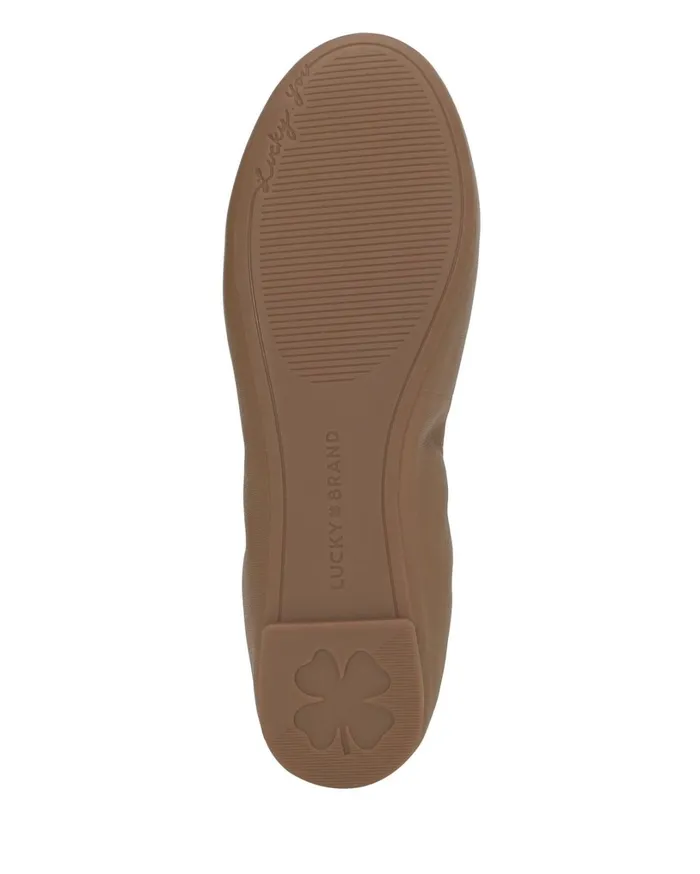 Emmie Lou Ballet Flat Light Brown Women Lucky Brand Shoes