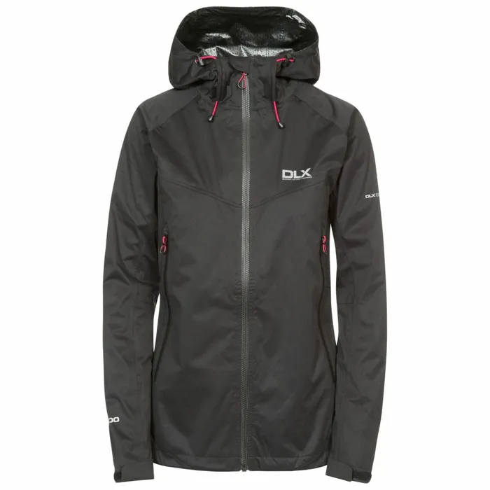 Erika II DLX Waterproof Jacket Black Women Trespass Waterproof Jackets