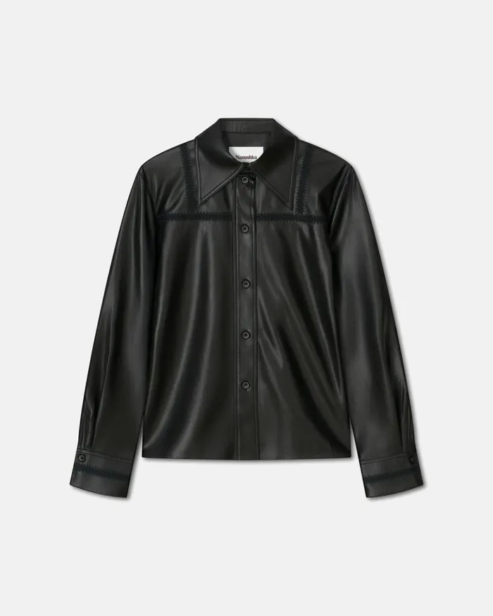 Estella Black Women Nanushka Tops Estella Black Women Nanushka Tops