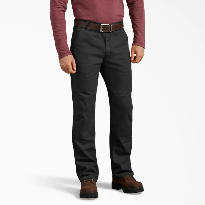 FLEX Regular Fit Duck Double Knee Pants Stonewashed Black Stonewashed Black sbk Men Dickies Double Knee FLEX Regular Fit Duck Double Knee Pants Stonewashed Black Stonewashed Black sbk Men Dickies Double Knee
