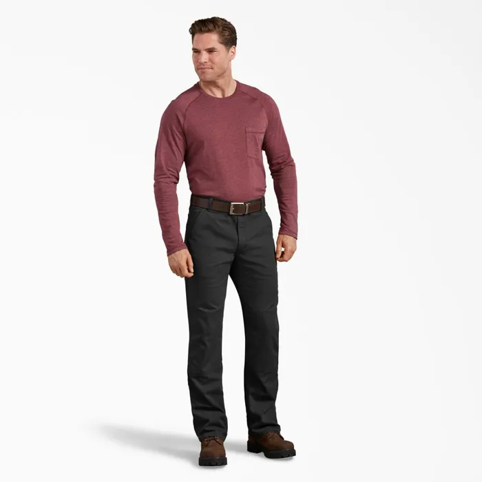 FLEX Regular Fit Duck Double Knee Pants Stonewashed Black Stonewashed Black sbk Men Dickies Double Knee FLEX Regular Fit Duck Double Knee Pants Stonewashed Black Stonewashed Black sbk Men Dickies Double Knee