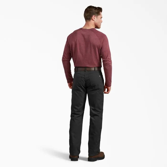 FLEX Regular Fit Duck Double Knee Pants Stonewashed Black Stonewashed Black sbk Men Dickies Double Knee FLEX Regular Fit Duck Double Knee Pants Stonewashed Black Stonewashed Black sbk Men Dickies Double Knee