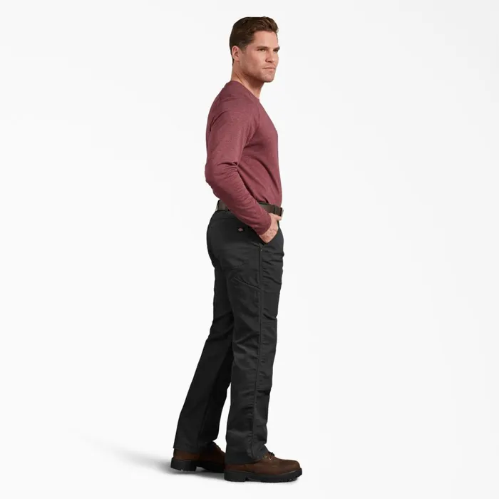 FLEX Regular Fit Duck Double Knee Pants Stonewashed Black Stonewashed Black sbk Men Dickies Double Knee FLEX Regular Fit Duck Double Knee Pants Stonewashed Black Stonewashed Black sbk Men Dickies Double Knee