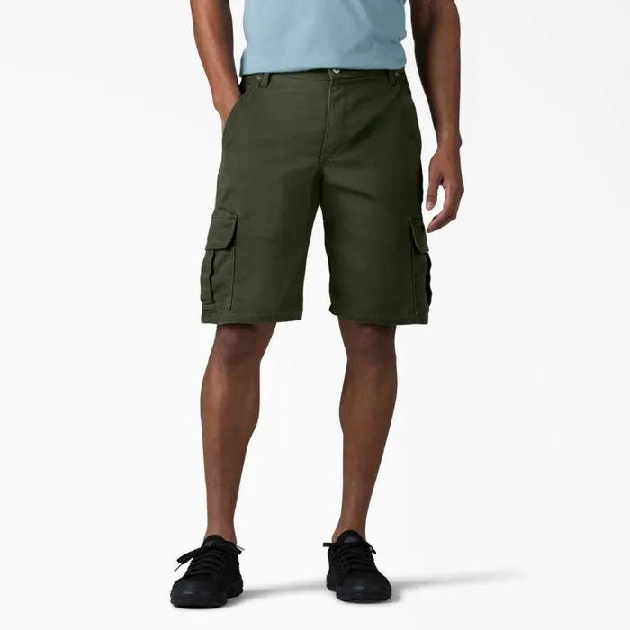 FLEX Relaxed Fit Duck Cargo Shorts 11034 Stonewashed Olive Green Stonewashed Olive Green sog Men Dickies Cargo FLEX Relaxed Fit Duck Cargo Shorts 11034 Stonewashed Olive Green Stonewashed Olive Green sog Men Dickies Cargo