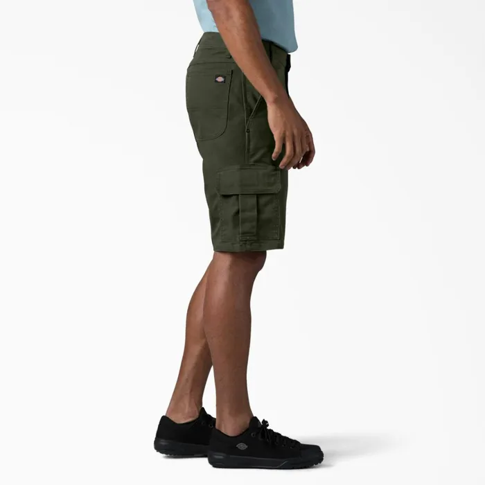 FLEX Relaxed Fit Duck Cargo Shorts 11034 Stonewashed Olive Green Stonewashed Olive Green sog Men Dickies Cargo FLEX Relaxed Fit Duck Cargo Shorts 11034 Stonewashed Olive Green Stonewashed Olive Green sog Men Dickies Cargo
