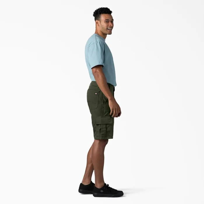 FLEX Relaxed Fit Duck Cargo Shorts 11034 Stonewashed Olive Green Stonewashed Olive Green sog Men Dickies Cargo FLEX Relaxed Fit Duck Cargo Shorts 11034 Stonewashed Olive Green Stonewashed Olive Green sog Men Dickies Cargo