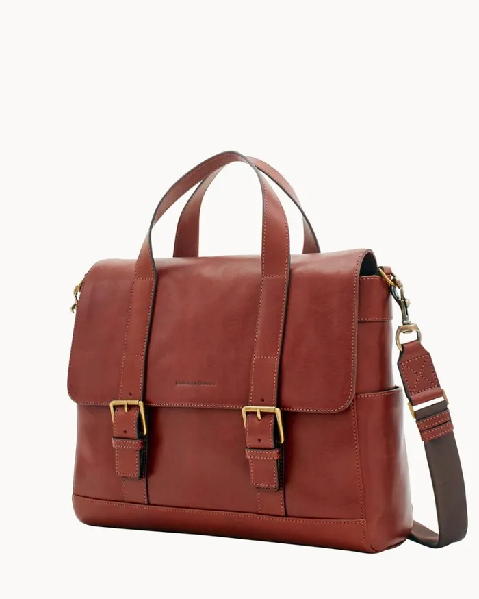 Florentine Hunter Messenger Chestnut Women Dooney and Bourke Travel Florentine Hunter Messenger Chestnut Women Dooney and Bourke Travel