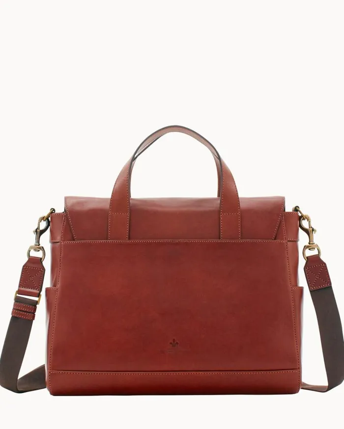 Florentine Hunter Messenger Chestnut Women Dooney and Bourke Travel Florentine Hunter Messenger Chestnut Women Dooney and Bourke Travel