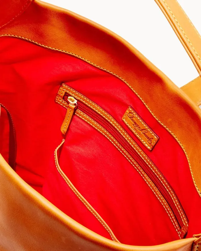 Florentine Logo Lock Shoulder Bag Natural Women Dooney and Bourke Shoulder Bags Florentine Logo Lock Shoulder Bag Natural Women Dooney and Bourke Shoulder Bags