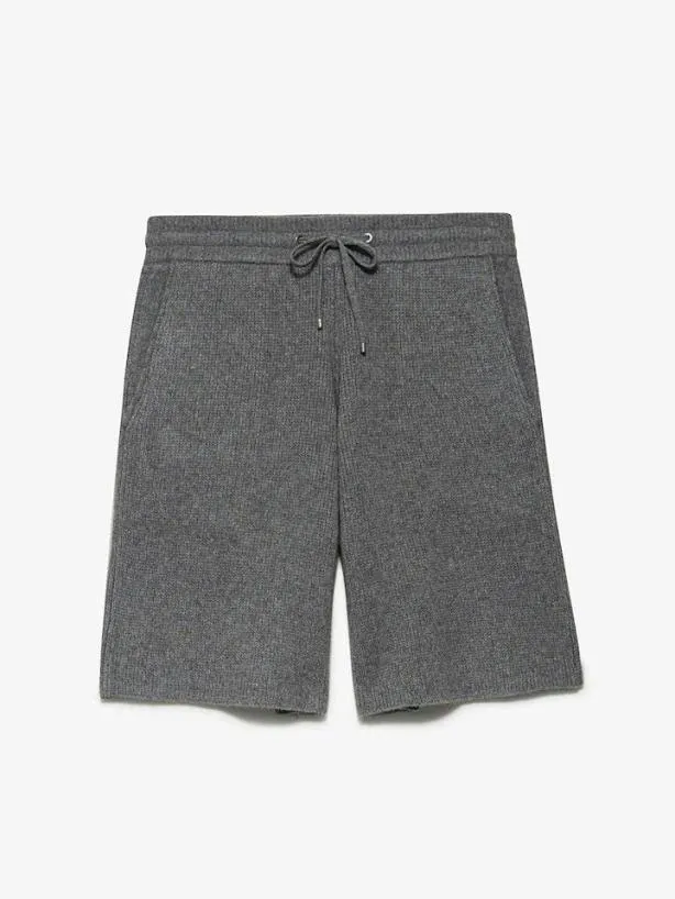 Frame Heavyweight Cashmere Short In Warm Grey Warm Gray Men Pants and Shorts