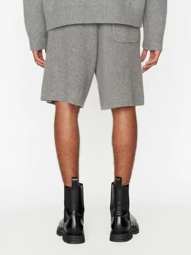 Frame Heavyweight Cashmere Short In Warm Grey Warm Gray Men Pants and Shorts Frame Heavyweight Cashmere Short In Warm Grey Warm Gray Men Pants and Shorts