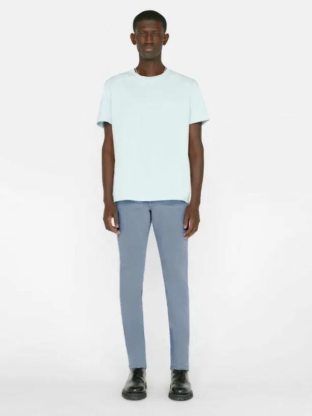 Frame L039Homme Slim Brushed Twill In Sky Blue Sky Blue Men Pants and Shorts Frame L039Homme Slim Brushed Twill In Sky Blue Sky Blue Men Pants and Shorts