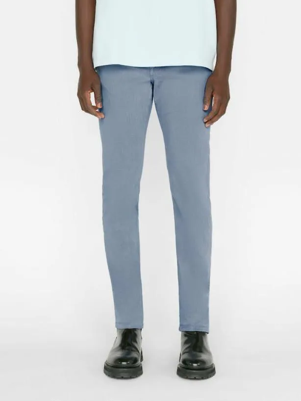 Frame L039Homme Slim Brushed Twill In Sky Blue Sky Blue Men Pants and Shorts Frame L039Homme Slim Brushed Twill In Sky Blue Sky Blue Men Pants and Shorts