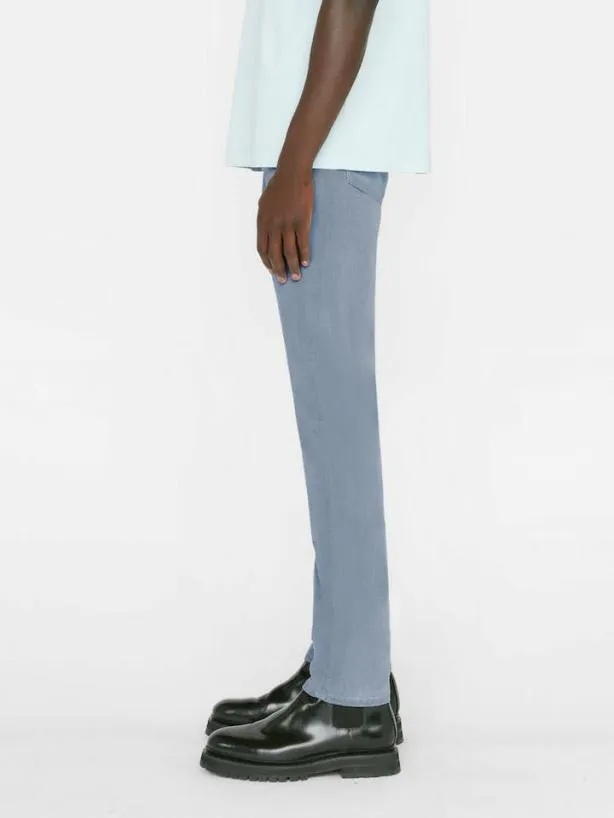 Frame L039Homme Slim Brushed Twill In Sky Blue Sky Blue Men Pants and Shorts Frame L039Homme Slim Brushed Twill In Sky Blue Sky Blue Men Pants and Shorts