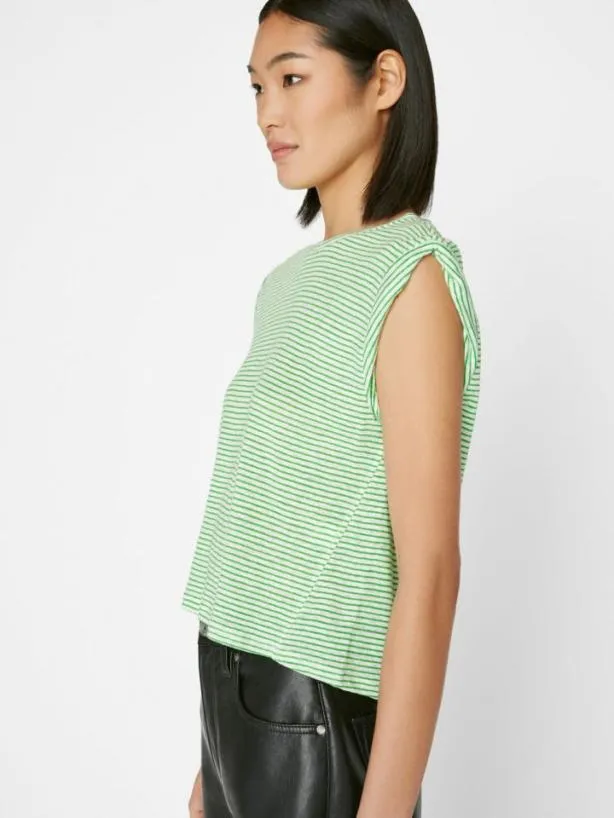 Frame Rolled Muscle In Bright Peridot Multi Bright Peridot Multi Women Tanks and Tees Frame Rolled Muscle In Bright Peridot Multi Bright Peridot Multi Women Tanks and Tees