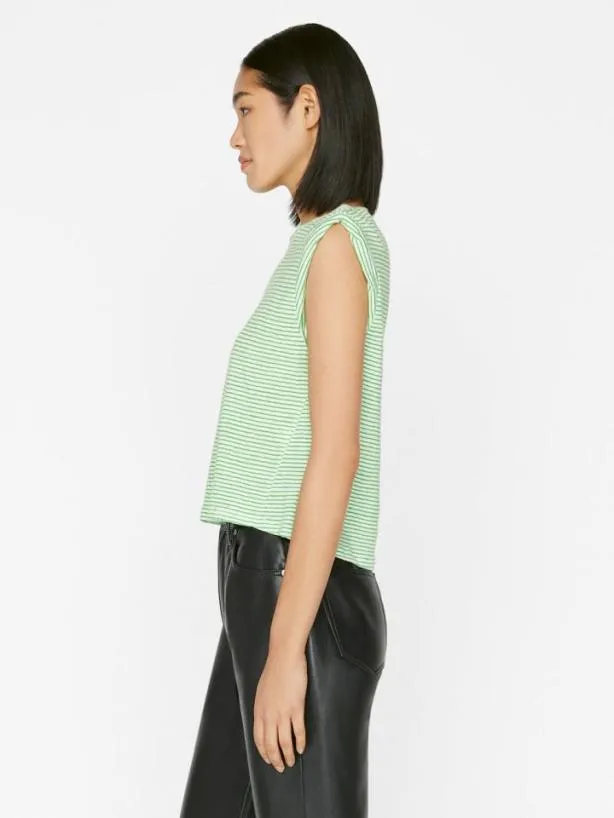 Frame Rolled Muscle In Bright Peridot Multi Bright Peridot Multi Women Tanks and Tees Frame Rolled Muscle In Bright Peridot Multi Bright Peridot Multi Women Tanks and Tees
