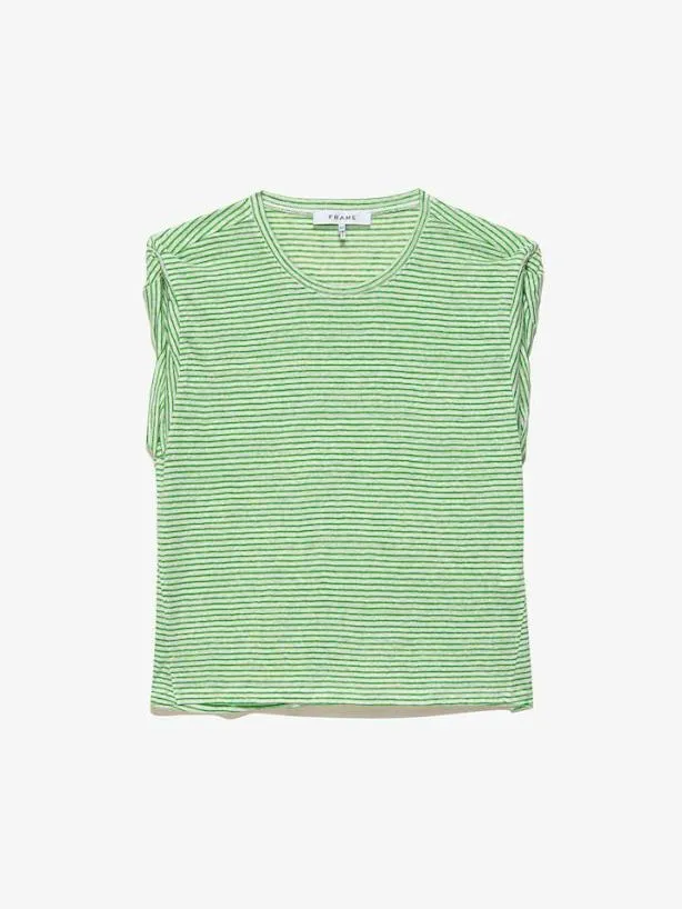 Frame Rolled Muscle In Bright Peridot Multi Bright Peridot Multi Women Tanks and Tees Frame Rolled Muscle In Bright Peridot Multi Bright Peridot Multi Women Tanks and Tees